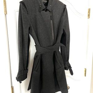 Kristen Blake size large peacoat. Black and grey.